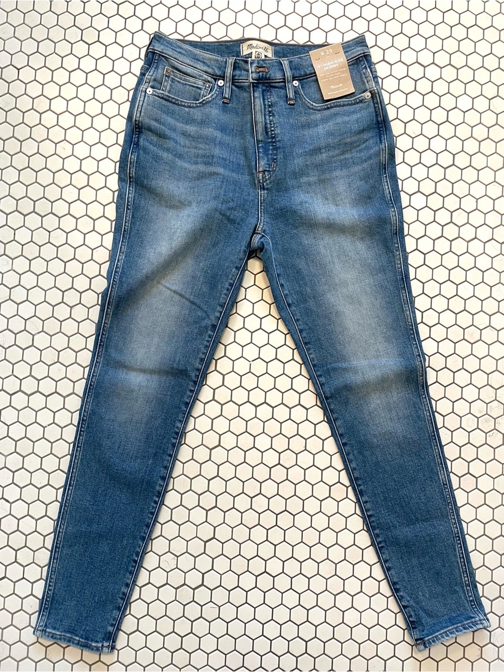 Madewell NYT 10” High Rise Skinny Jeans | Medium Wash Stretch | Women’s Size 29